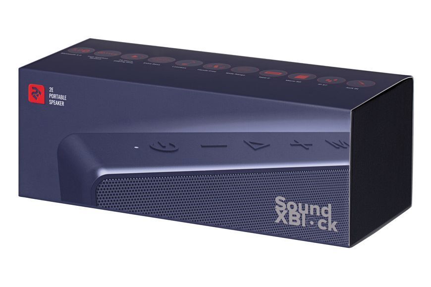 Акустична система 2E SoundXBlock TWS, MP3, Wireless, Waterproof Blue (2E-BSSXBWBL) 364316 фото