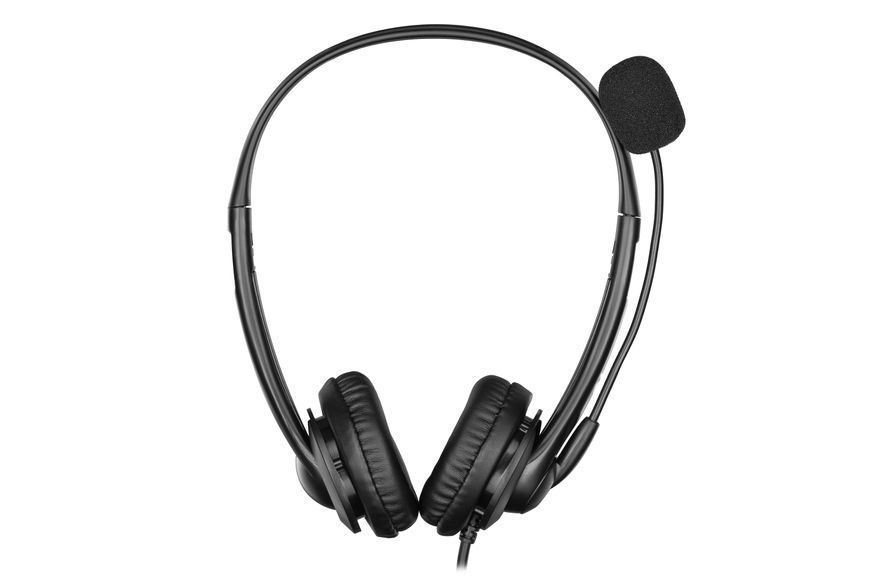 Гарнітура ПК стерео On-ear 2E CH11 USB, omni-mic, 2м, чорний (2E-CH11SU) 364948 фото
