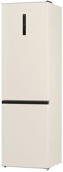 Холодильник з нижн. мороз. камерою Gorenje NRK6202AC4, 200х60х60см, 2 двері, 235( 96)л, А+, NoFrost+ , AdaptTech, Зона св-ті, LED Диспл зовнішній, ,бе 374805 фото