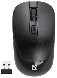 Миша DEFENDER (52995) Wave MM-995, 4D, 800-1600dpi, BLACK, wireless, silent 307012 фото