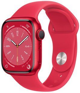 Смарт-годинник Apple Watch Series 8 GPS 41mm PRODUCT RED Aluminum Case PRODUCT RED Sport Band M/L MNUH3 260247 фото