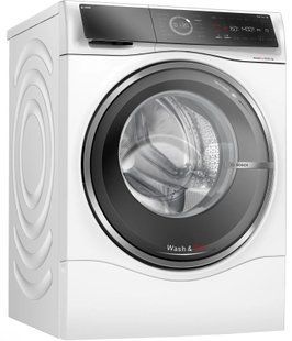 Прально-сушильна машина Bosch фронтальна, 10.5(6)кг, 1400, A, 60см, дисплей, i-Dos, інвертор, пара, білий (WNC254A0ME) 375466 фото