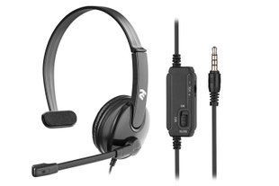 Гарнітура ПК стерео On-ear 2E CH12 mini-jack, omni-mic, 1.2м, чорний (2E-CH12SJ) 363846 фото