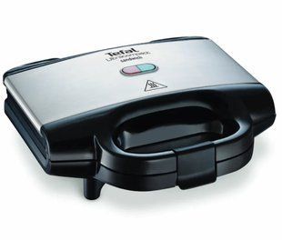 Сендвічмейкер Tefal Ultracompact 700Вт, 1 пластина-гриль, корпус-пластик, чорно-сріблястий (SM157236) 372211 фото