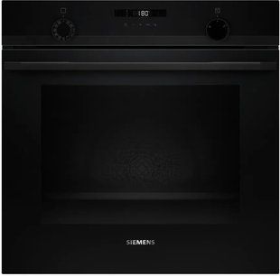 Духова шафа Siemens електрична, 76л, A, дисплей, конвекція, телескопічні направляючі, чорний (HU736AEA0T) 383322 фото