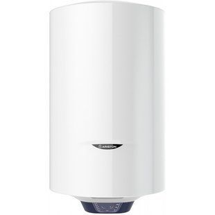 Водонагрівач електр. Ariston круглий BLU1 ECO PL DRY, 50л, 1,8кВт, сухий тен, мех. кер-ння, B, Італія, білий 362713 фото