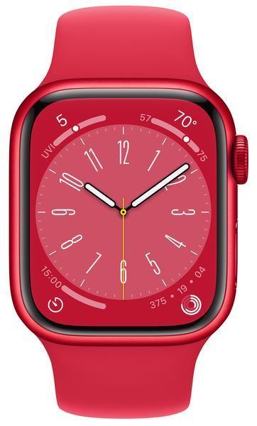 Смарт-годинник Apple Watch Series 8 GPS 41mm PRODUCT RED Aluminum Case PRODUCT RED Sport Band M/L MNUH3 260247 фото
