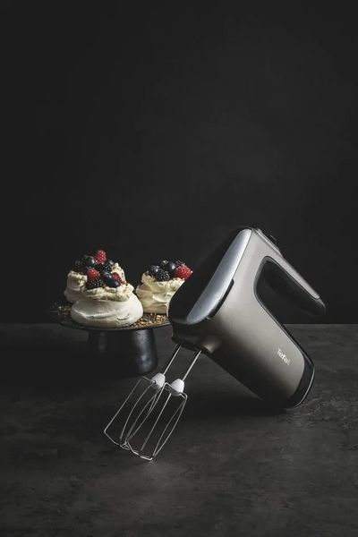 Міксер Tefal ручний Powermix Silence 600Вт, насадки-4, турборежим, сіро-чорний (HT650E38) 368436 фото