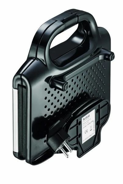Сендвічмейкер Tefal Ultracompact 700Вт, 1 пластина-гриль, корпус-пластик, чорно-сріблястий (SM157236) 372211 фото