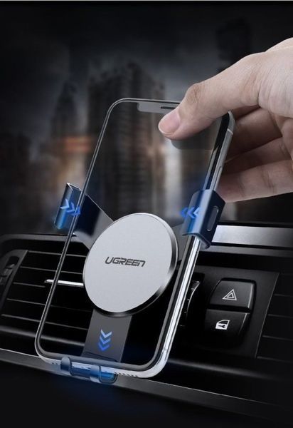 Автомобільний тримач UGREEN LP130 Gravity Drive Air Vent Mount Phone Holder (50564) Space Gray 288263 фото