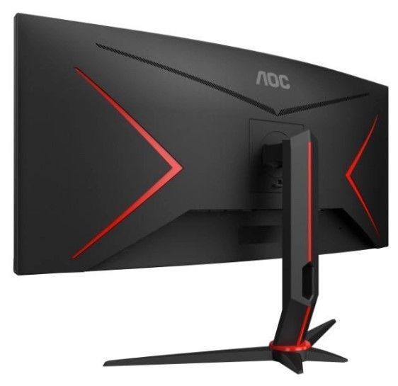 Монітор AOC 34" CU34G2XP/BK 21:9 VA Curved WQHD 180Hz HDMI DP USB Height Black/Red 316077 фото