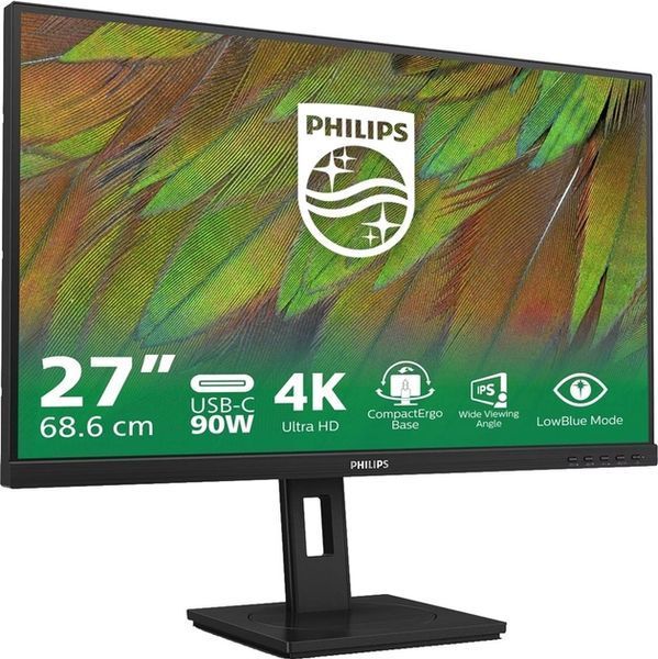 Монiтор TFT PHILIPS 27" 27B1U3900/00 IPS 4K HDMI DP USB-C RJ45 Pivot USB MM Black 382487 фото