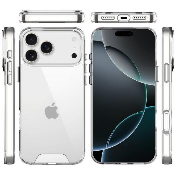 Чохол TPU Space Case transparent для Apple iPhone 17 Pro Max (6.9") Прозорий 398888 фото