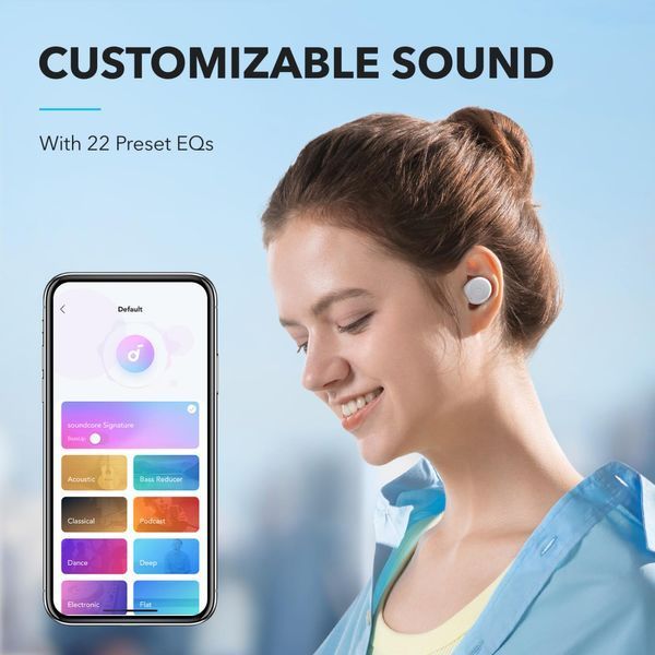 Навушники ANKER SoundСore A25i White 306957 фото