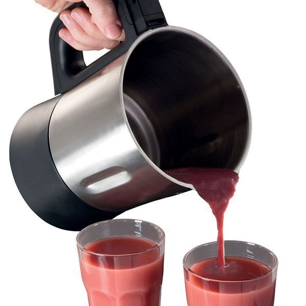 Суповарка-блендер Russell Hobbs 1200Вт, чаша-1,75л, механічне керування, 8 авто. програм, нержав.сталь, платик, сіро-чорний (21480-56) 363610 фото