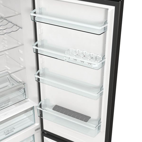 Холодильник з нижн. мороз. камерою Gorenje NRK620EABXL4, 200х60х60см, 2 двері, 235( 96)л, А++, Total NF , Зона св-ті, Зовн. Дисп 375367 фото