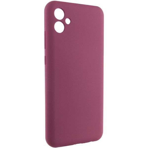 Чохол Silicone Cover Lakshmi Full Camera (AAA) для Samsung Galaxy A04e Бордовий / Plum 271893 фото