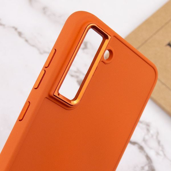 TPU чохол Bonbon Metal Style для Samsung Galaxy S23+ Помаранчевий / Papaya 264771 фото