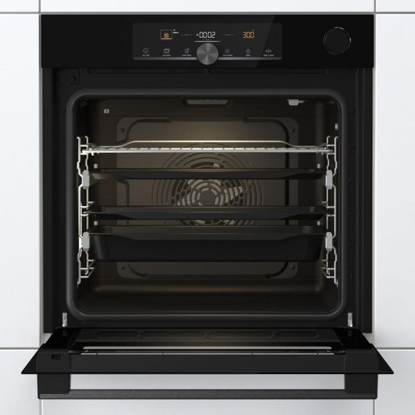 Духова шафа Gorenje електрична, 77л, A+, пара, дисплей, 300 &deg;C, Wi-Fi, чорний (BSA6747A04BGWI) 366687 фото