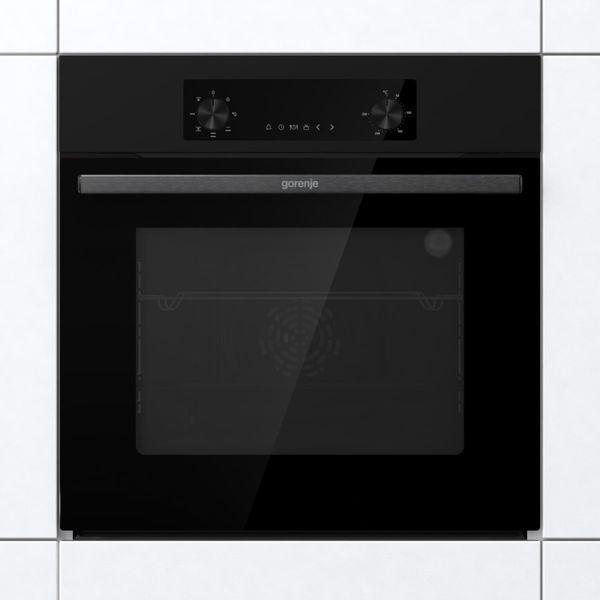 Духова шафа Gorenje електрична, 61л, A+, дисплей, конвекція, чорний 391811 фото