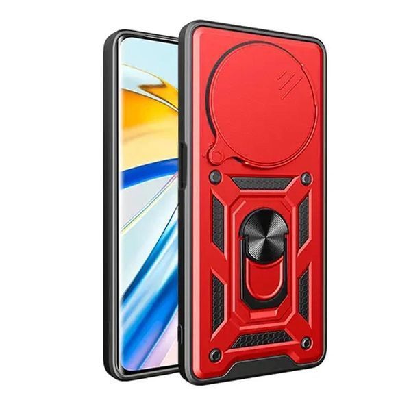 Чохол Ummi Camshield Serge Ring для Xiaomi Redmi Note 14 Pro 5G / Poco X7 Червоний 396231 фото