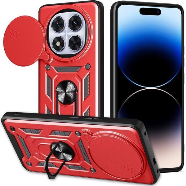 Чохол Ummi Camshield Serge Ring для Xiaomi Redmi Note 14 Pro 5G / Poco X7 Червоний 396231 фото