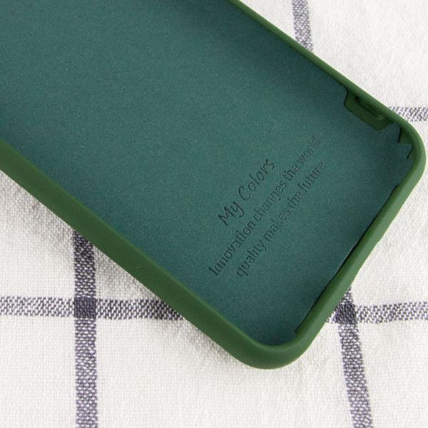 Чехол Silicone Cover My Color Full Protective (A) для Samsung Galaxy A02 Зеленый / Dark green 205283 фото