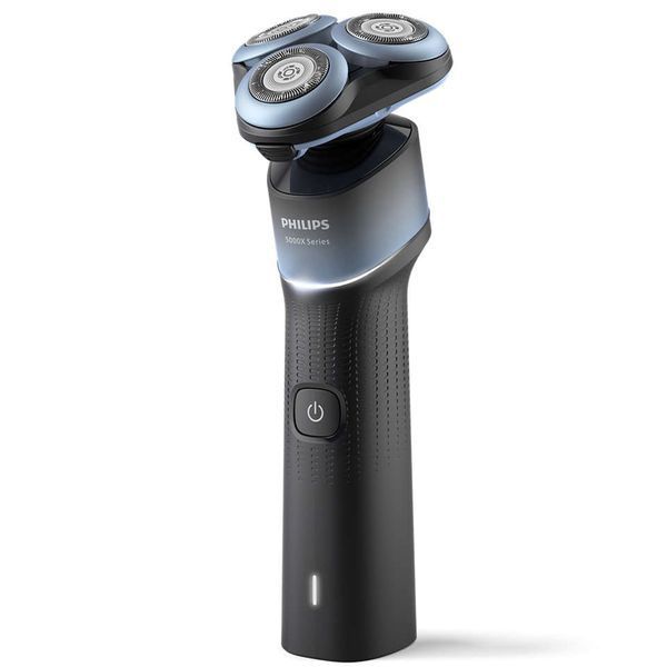 Бритва електр. Philips роторна Series 5000X, 4.5Вт, бритв.головок-3, Li-Ion, сух.+волог., чорно-синій (X5006/00) 370005 фото