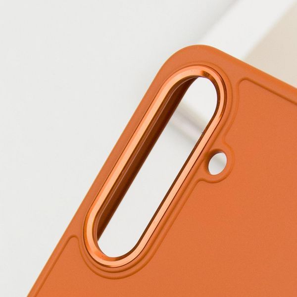 TPU чохол Bonbon Metal Style для Samsung Galaxy S23+ Помаранчевий / Papaya 264771 фото