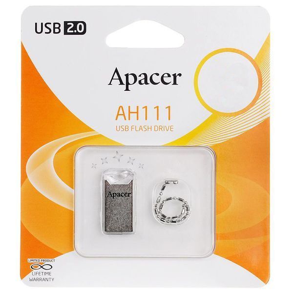 Флеш-память Apacer AH111 64GB Crystal (AP64GAH111CR-1) 318485 фото