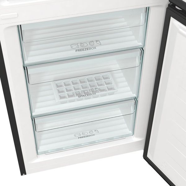 Холодильник з нижн. мороз. камерою Gorenje NRK620EABXL4, 200х60х60см, 2 двері, 235( 96)л, А++, Total NF , Зона св-ті, Зовн. Дисп 375367 фото