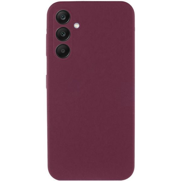 Чохол Silicone Cover Lakshmi Full Camera (AAA) для Samsung Galaxy S25 FE Бордовий / Plum 401429 фото