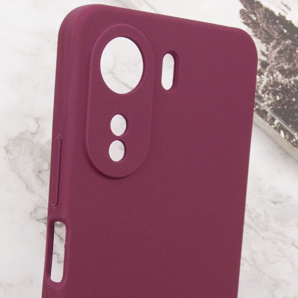 Чохол Silicone Cover Lakshmi Full Camera (AAA) для Xiaomi Redmi 13C / Poco C65 Бордовий / Plum 286934 фото