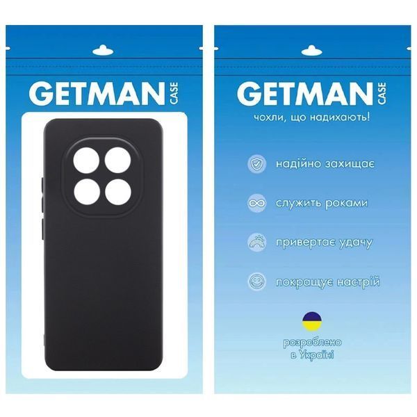 Чохол TPU GETMAN Liquid Silk Full Camera для Xiaomi Redmi Note 14 Pro+ 5G Чорний / Black 357190 фото