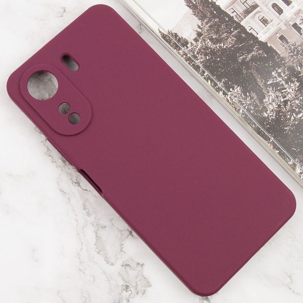 Чохол Silicone Cover Lakshmi Full Camera (AAA) для Xiaomi Redmi 13C / Poco C65 Бордовий / Plum 286934 фото