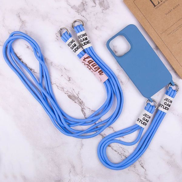 Чохол TPU two straps California для Apple iPhone 12 Pro / 12 (6.1") Синій / Cosmos blue 255731 фото