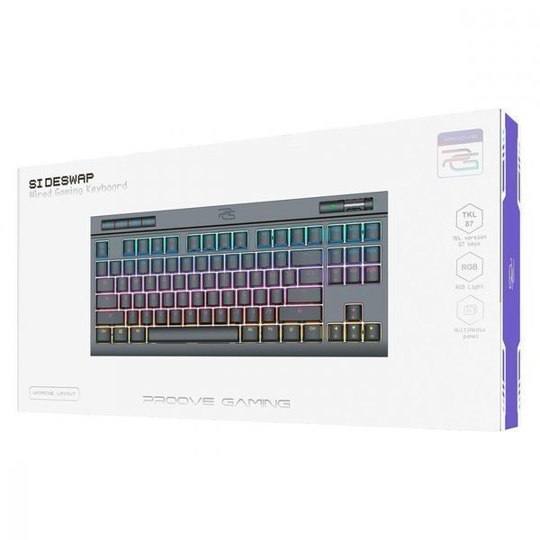 Ігрова клавіатура Proove Gaming Sideswap (Ukraine Layout) (CKSI00022401) Black 338922 фото