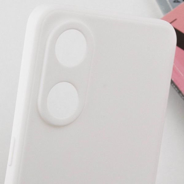 Силіконовий чохол Candy Full Camera для Oppo Reno 8 T 4G Білий / White 286353 фото