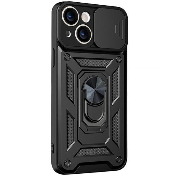 Чохол Ummi Camshield Serge Ring для Apple iPhone 13 (6.1") Чорний 396165 фото