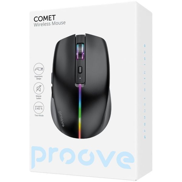 Бездротова Миша Proove Comet (WMCM00022001) black 379305 фото