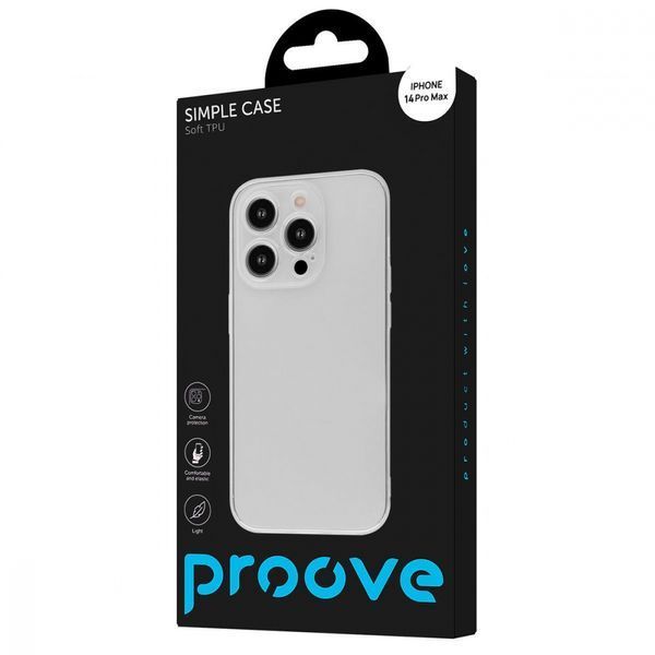 Чохол Proove Simple Case iPhone 14 Pro Max transparent (PCSCIP14PM01) 338902 фото