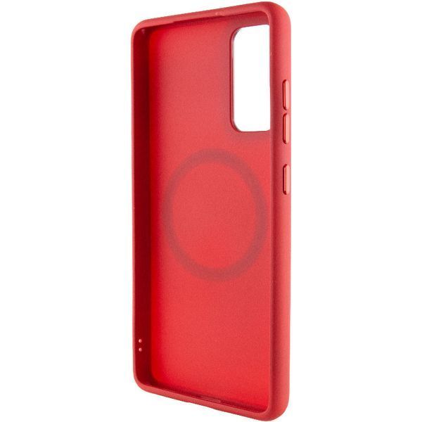 TPU чохол Bonbon Metal Style with MagSafe для Samsung Galaxy S23 Червоний / Red 278014 фото