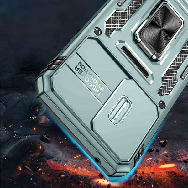 Ударостійкий чохол Camshield Army Ring для Samsung Galaxy A35 / A55 Зелений / Light Green 317750 фото