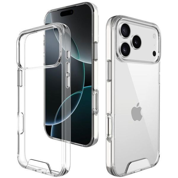 Чохол TPU Space Case transparent для Apple iPhone 17 Pro Max (6.9") Прозорий 398888 фото