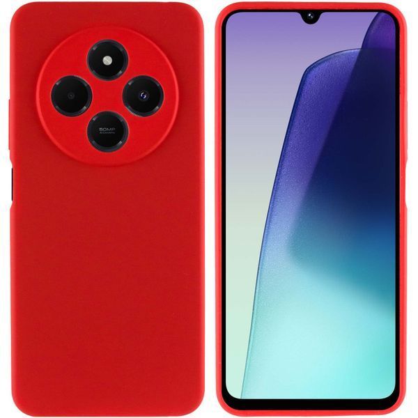 Чохол Silicone Cover Lakshmi Full Camera (AA) для Xiaomi Redmi 14C / Poco C75 Червоний / Red 324468 фото