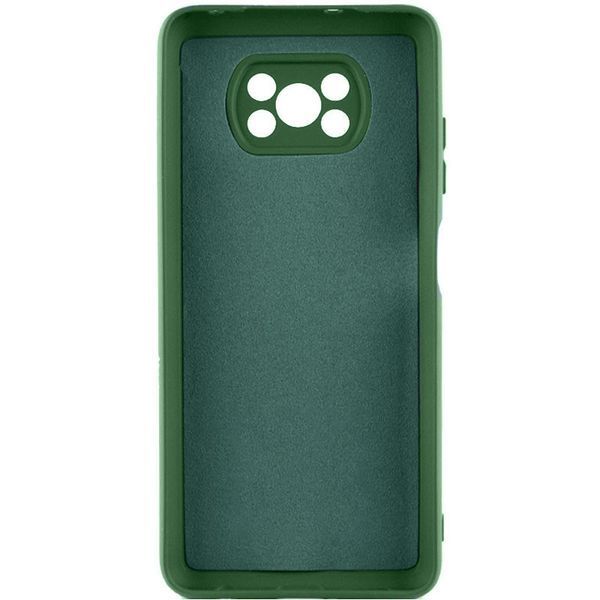 Чохол TPU GETMAN Liquid Silk Full Camera для Xiaomi Poco X3 NFC / Poco X3 Pro Зелений / Dark green 323795 фото