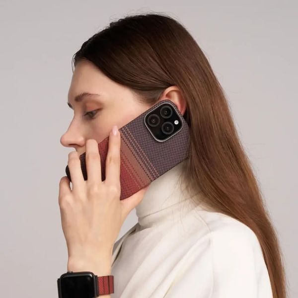 Чохол-накладка iPhone 16 Pro Pitaka Tactile Woven Case Sunset (KI1601SU) 377974 фото
