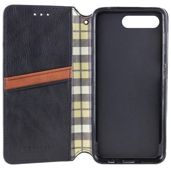Шкіряний чохол-книжка GETMAN Cubic (PU) для Apple iPhone 7 plus / 8 plus (5.5") Чорний 398561 фото
