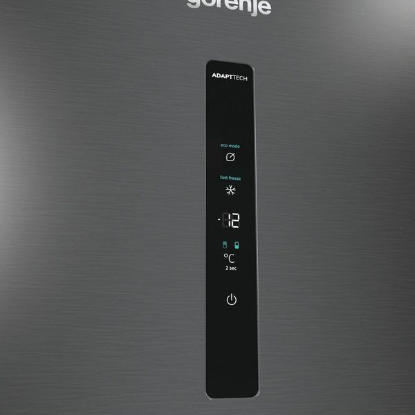 Холодильник з нижн. мороз. камерою Gorenje NRK620EABXL4, 200х60х60см, 2 двері, 235( 96)л, А++, Total NF , Зона св-ті, Зовн. Дисп 375367 фото