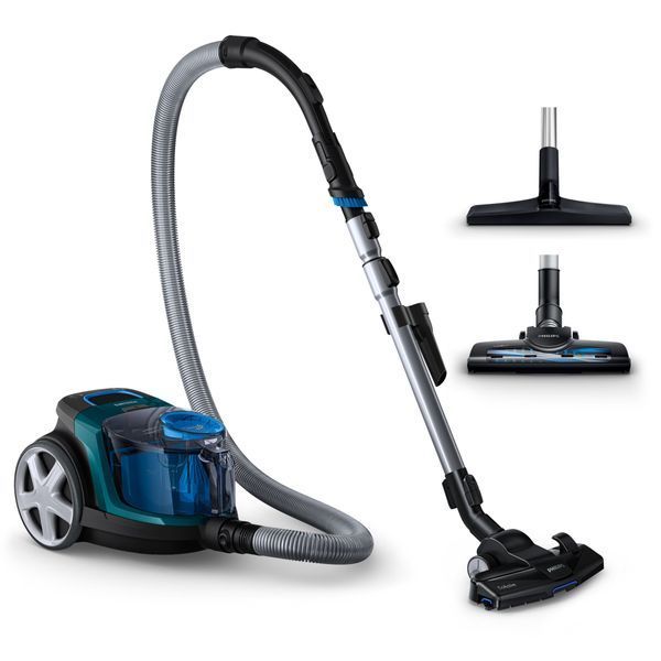 Пилосос Philips контейнерний 3000 series&nbsp;, 900Вт, конт пил -1,5л, НЕРА, турбощітка, чорно-зелений (FC9334/09) 374083 фото